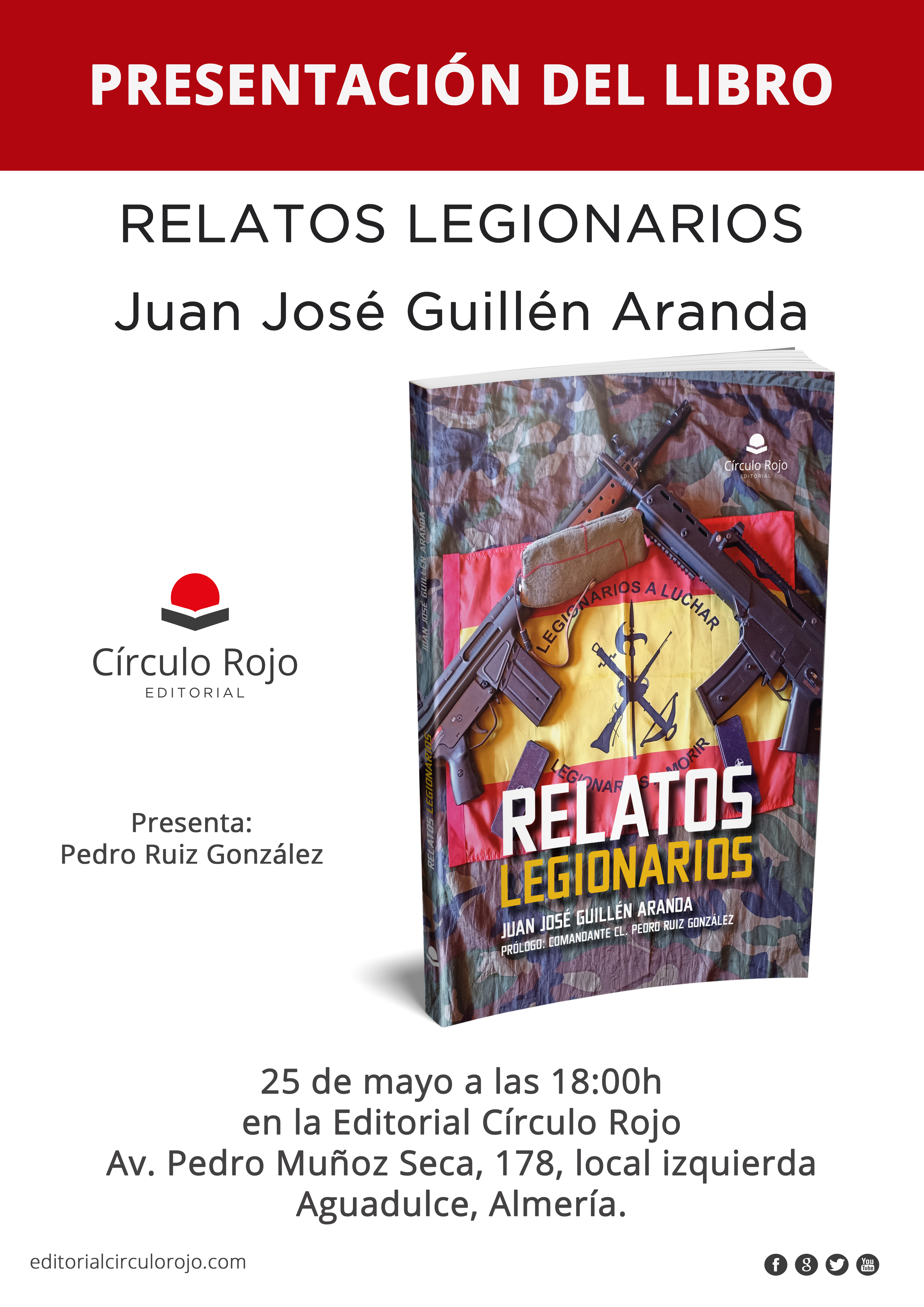 PRESENTACION DEL LIBRO «RELATOS LEGIONARIOS» | Hermandad Antiguos  Caballeros Legionarios